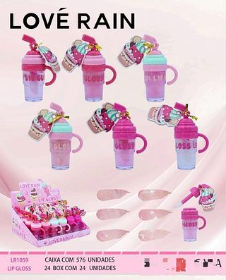Lip gloss c/24pcs LOVE RAIN