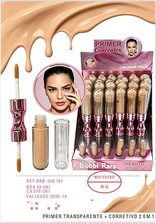 Primer transparente e corretivo 2 em 1 c/24pcs BOBBI RARA
