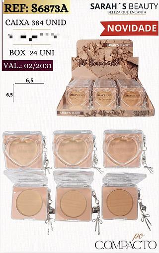 Po compacto clara c/24pcs Sarah´s Beauty