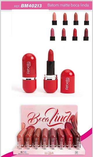 Batom matte Boca Linda/ 48pcs FEBELLA
