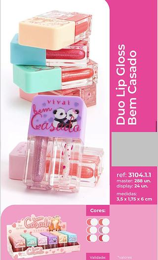 Lip gloss duo Bem Casado/ 24pçs VIVAI