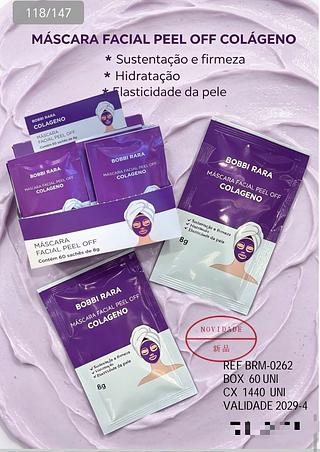 Mascar facial peelA off COLAGENO c/60pcs BOBBI RARA