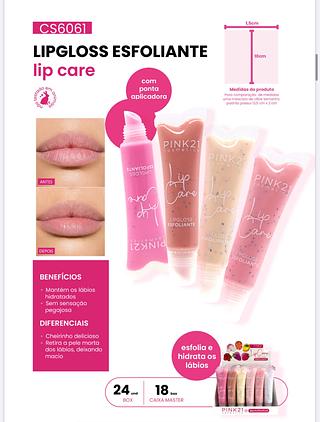Lip gloss esfoliante C/24pcs PINK 21