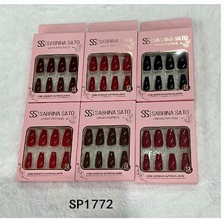Unha postica em pvc c/12pcs SABRINA SATO