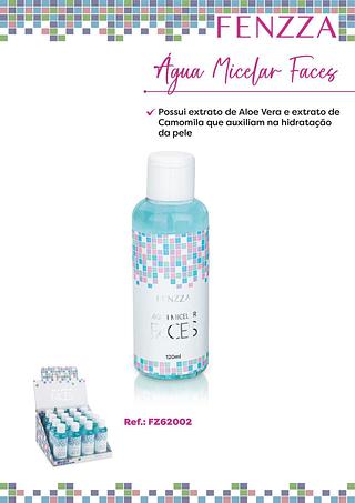 Agua micelar faces/ 16pçs (FZ62002) Fenzza