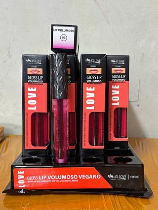 Gloss Lip Volumoso Vegano /32pcs Max Love