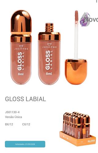 Gloss labial/ 12pçs (JS01130-4) Jasmyne