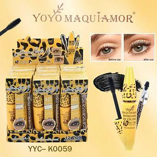 Máscara de Cilios + Lápis de olho c/12pçs Yoyo Maquiagem