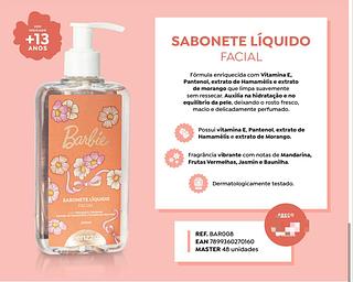 Sabonete Liquido Facial Barbie c/12pçs Fenzza