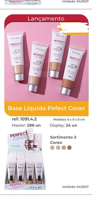 Display Base Liquida Perfect Cover (1091.4.2) C/24pcs Vivai