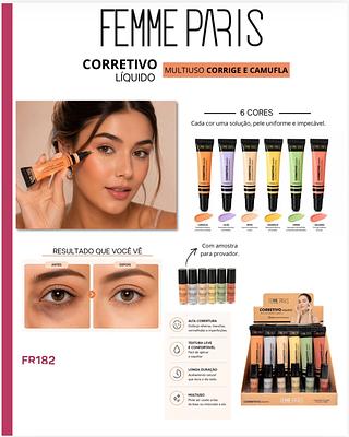 Corretivo colorido c/24pcs FEMME PARIS
