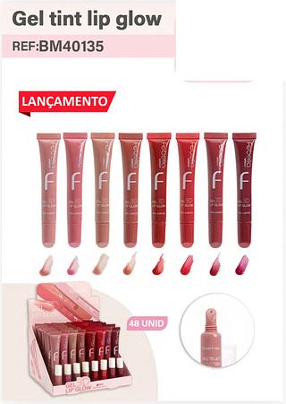 Gel tint lip glow 3d /48pcs FEBELLA