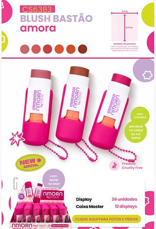Blush bastão amora C/24pcs Pink 21