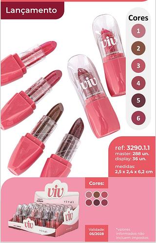 Batom cintilante /24pcs VIVAI