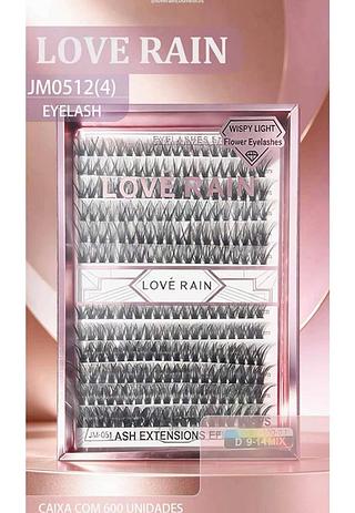 Kit cilios （tufinho）C/12pcs 9-14mm LOVE RAIN