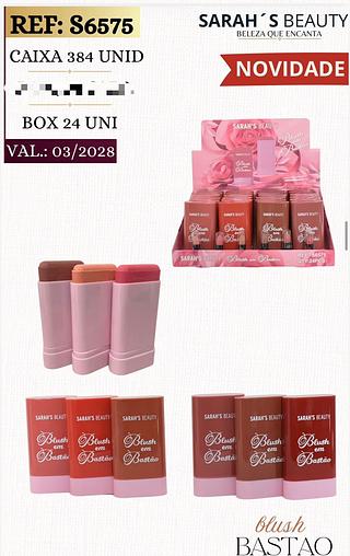 Blush em Bastao c/24pcs (S6575) Sarah's Promoco
