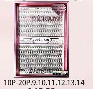 Kit cilios（tufinho）/12pcs 10p-20p LOVE RAIN