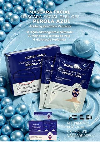 Mascar facial peelA off PELORA AZUL c/60pcs BOBBI RARA