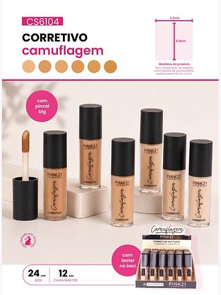 Corretivo camuflagem C/24pcs PINK 21