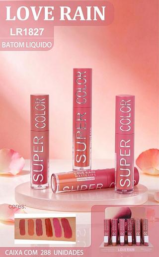 Batom Liquido C/24pcs LOVE RAIN