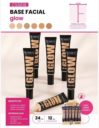 Base facial c/24pcs PINK 21