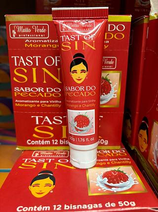 Sabor do Pecado Gel Morango /12pcs MATTO VERDE