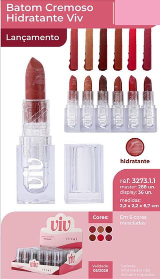Batom cremoso viv /36un VIVAI