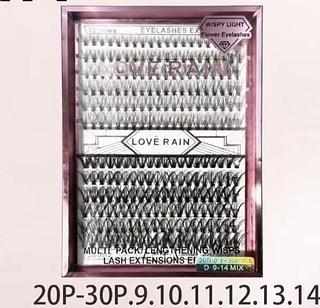 Kit cilios（tufinho）/12pcs 20p-30p LOVE RAIN
