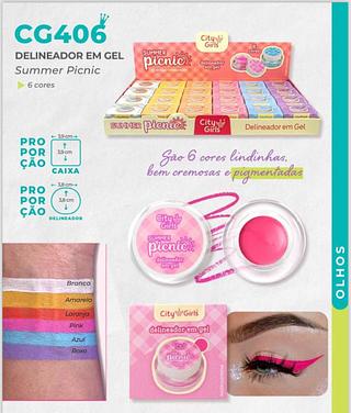 Delineador em gel /24pcs City Girls