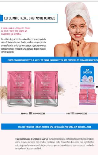 Esfoliante Facial Cristais de Quartzo c/50pcs Phallebeauty