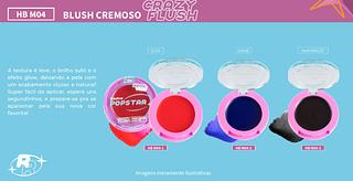 Blush cremoso crazy flush popstar /24pcs RUBY ROSE