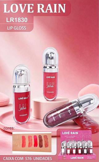 Lip gloss ac/24pcs LOVE RAIN