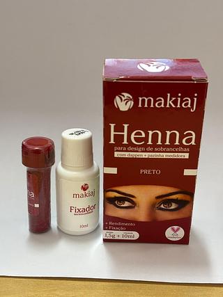 Henna para Sobrancelhas (PRETO) /12pçs makiaj