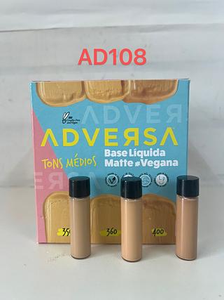 Base Liquida Matte cor:350,360e400 Tons médios /12pcs ADVERSA