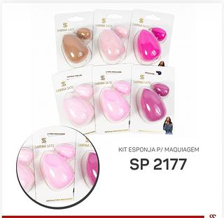 Kit esponja para maquiagem C/12pcs Sabrina sato
