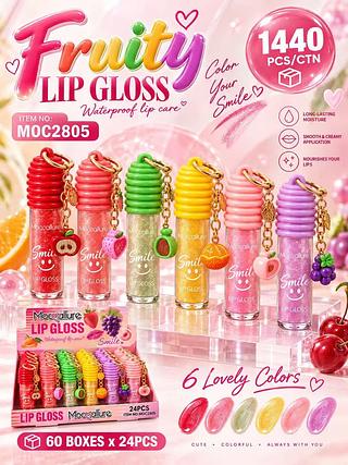 Lip gloss Fruity /24pcs Moc