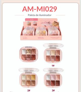 Paleta de iluminador C/12pcs AMOR ANJO