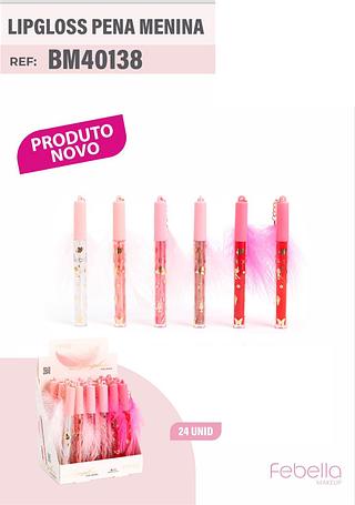 Lip gloss pena menina /24pcs Febella