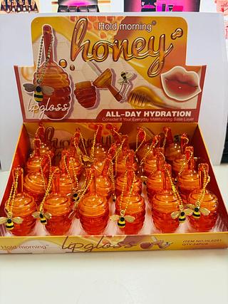 Lip gloss mel com chaveiro /24pcs
