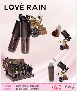 Lip Gloss Chocolate c/24pçs Love Rain