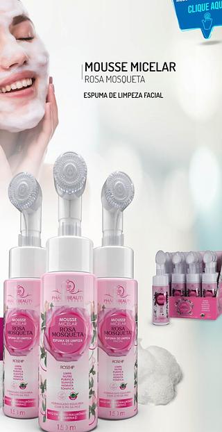 Mousse micelar de limpeza facial/ 12pçs (PH0565) Phallebeauty