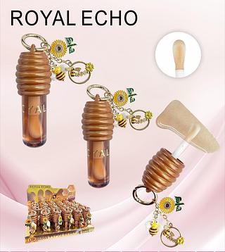 Lip gloss mel com chaveiro C/24pcs LOVE RAIN