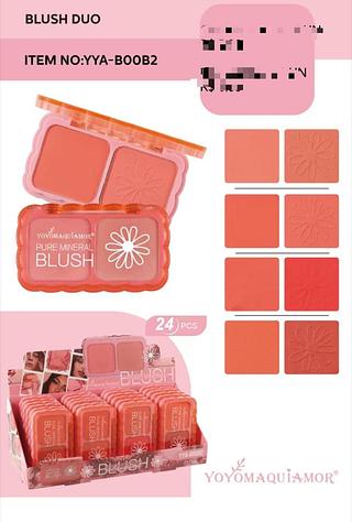 Blush Duo c/24pçs Yoyo Maquiagem