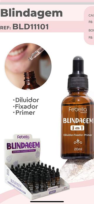 Blindagem, Primer, Diluidor & Fixador 20ml/ 37pçs (BLD11101) FEBELLA