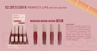 Batom Liquido Lips /24pcs HB-L6200-2 RUBY ROSE