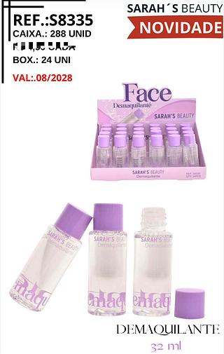 Demaquilante c/24pcs Sarah´s Beauty