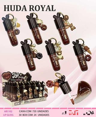 Lip gloss choco c/24pcs LOVE RAIN