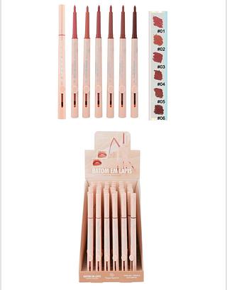 Batom em Lápis Longa Duração c/48pçs Toque Especial