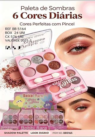 SOMBRA 6 CORES C/24PCS BOBBI RARA