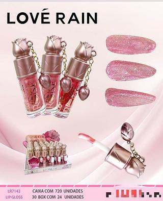 Lip gloss /24pcs Love Rain